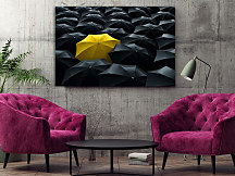 Obraz Pod žltým dáždnikom 1486